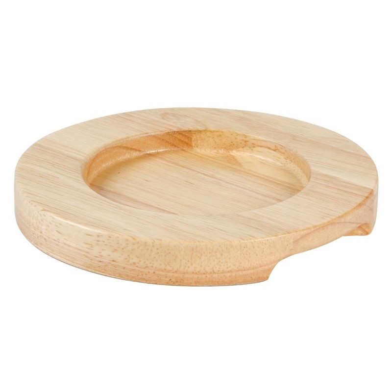 Support en bois clair pour mini poêle - D115mm